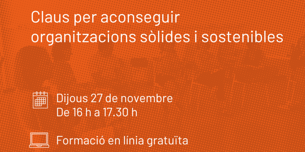 Cartell amb la informació bàsica de la formació